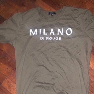 Milano Di Rouge Men's Khaki Tee